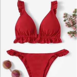 Frill Tanga Bottom Bikini Swimsuit